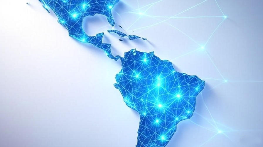 Infographic illustrating business growth in Latin America